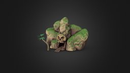 Cave cave, environment-assets, arttest, modeling, gameart, skull, sculpture
