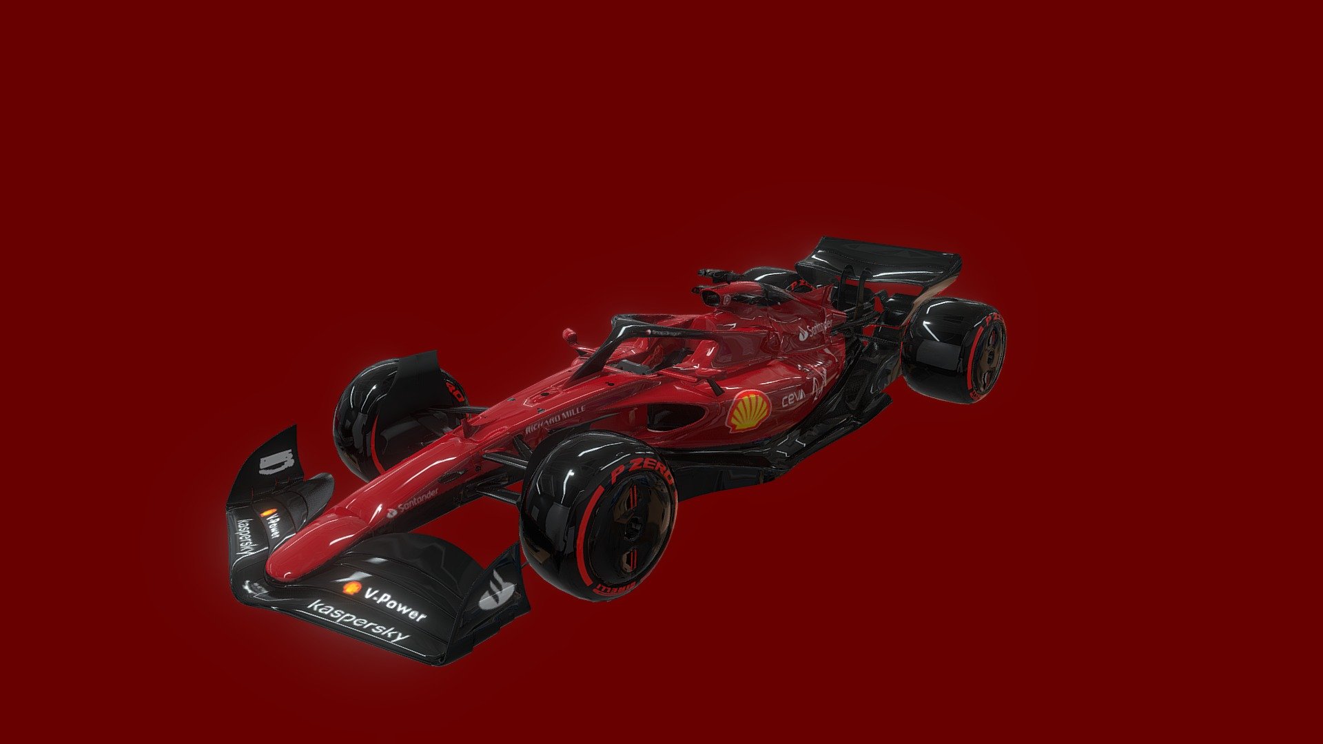 Welcome.
This is my new model of the ferrari for the 2022 season, I hope you like the model 3d model
