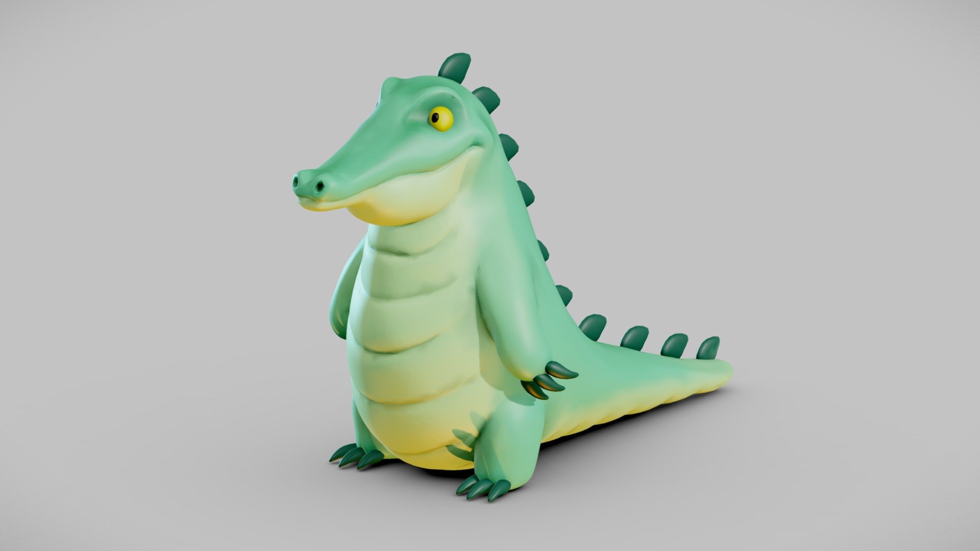 Low Poly Cartoon Crocodile for your renders and games

Material:

Vertex Painted

Files Formats:

Blend

Fbx

Obj - Cartoon Crocodile - Buy Royalty Free 3D model by Vanessa Araújo (@vanessa3d) 3d model