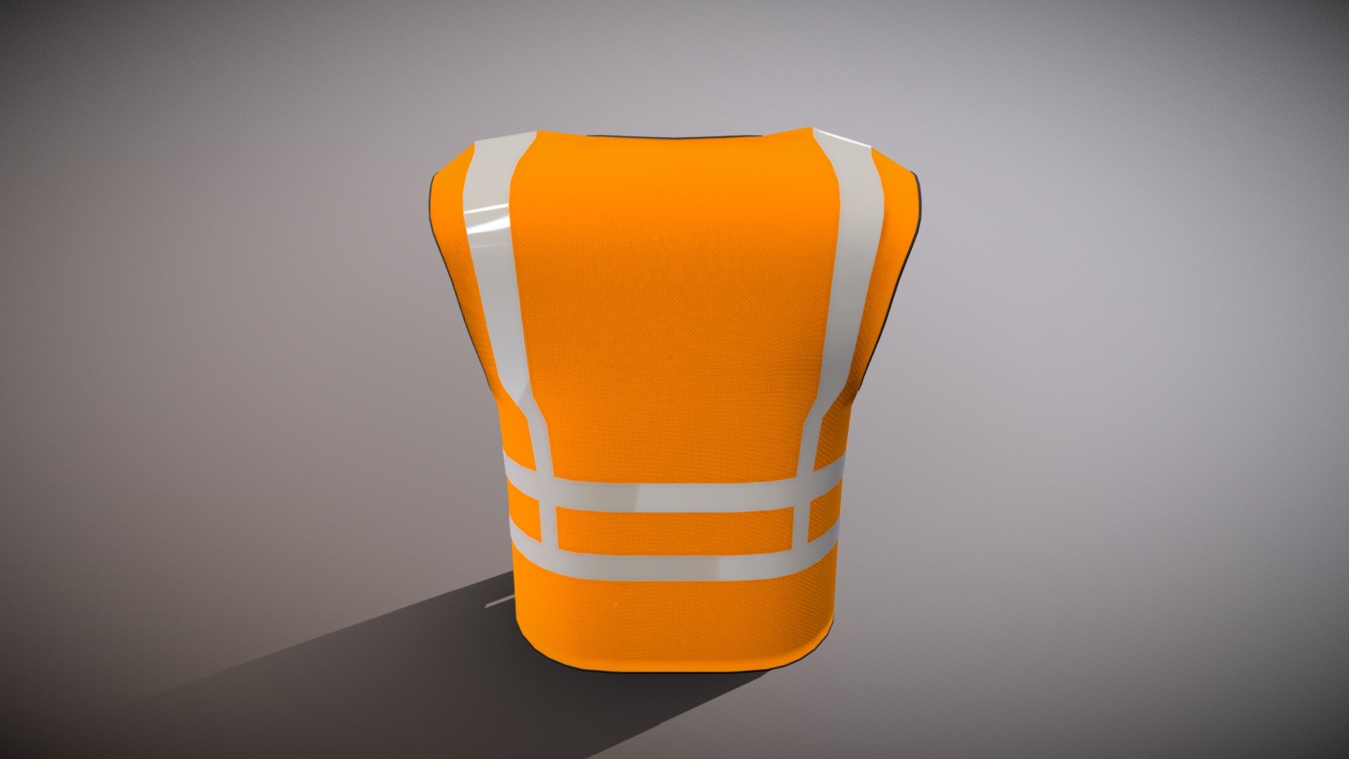 The purpose of safety vests is to allow the wearer to be seen and to alert all that a person is present, especially in a low visibility situation. A safety vest is constructed out of reflective material and typically come in a slew of bright colors 3d model
