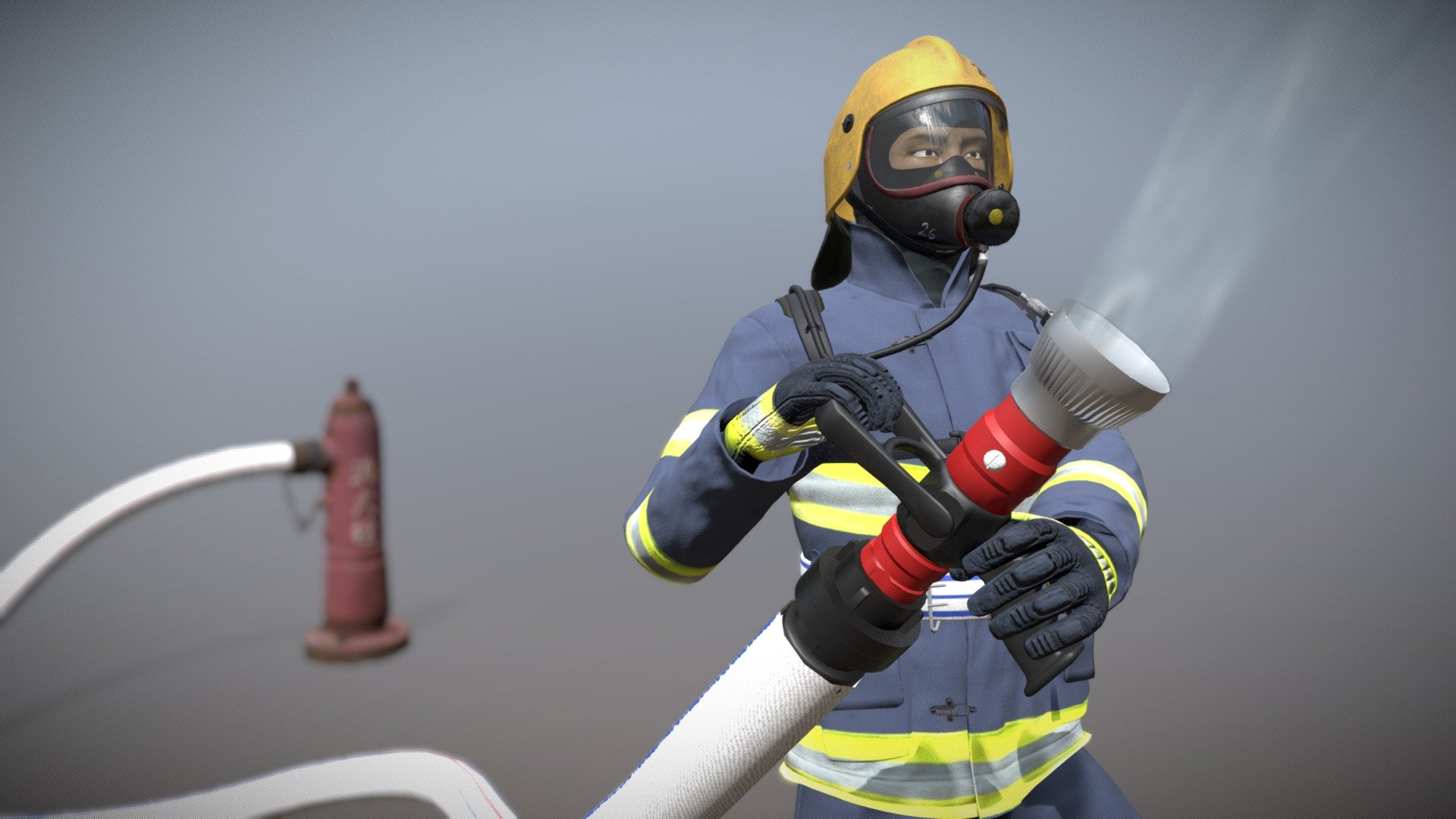 firefighter - firefighter - 3D model by xjm0813 3d model