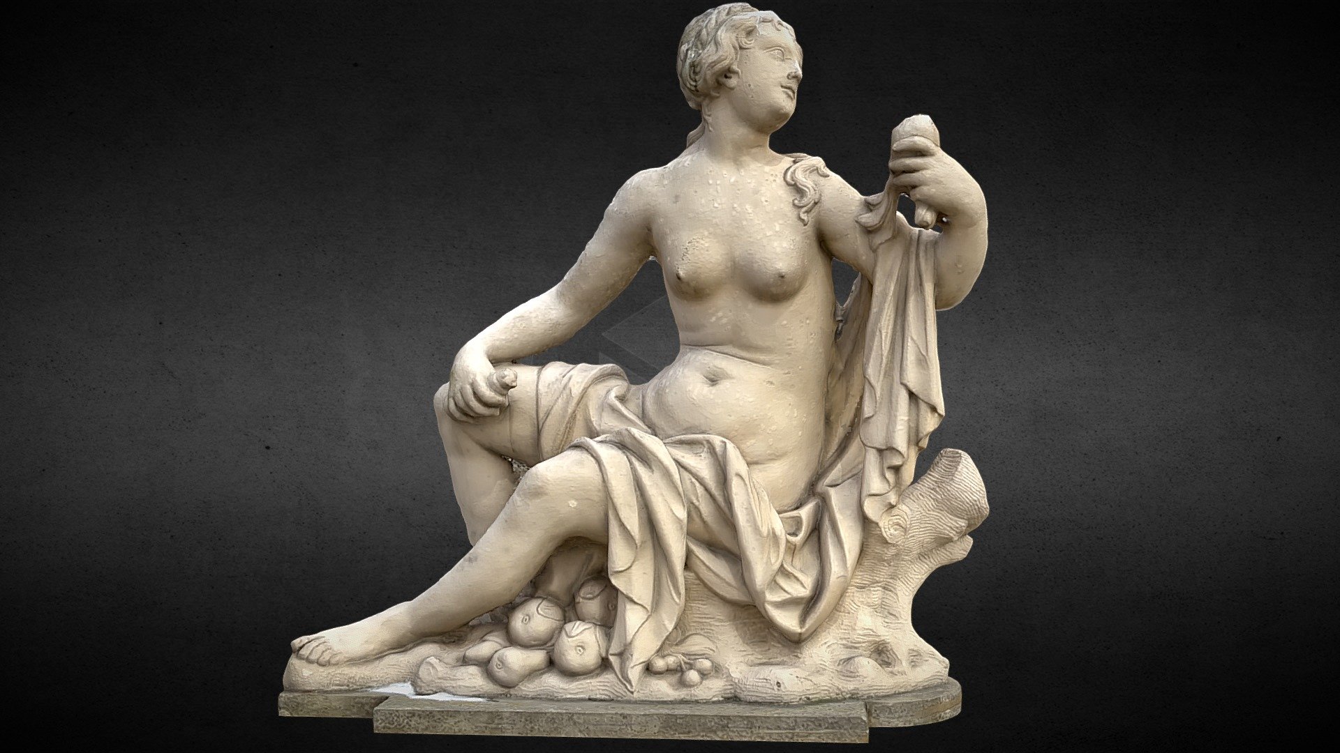 canon R7 24mm lens camera scan
low poly optimized mesh smoothing groups
8k textures: BaseColor
4k textures: Roughness, Nrm, Occlusion - ancient nymph sculpture photogrammetry - Buy Royalty Free 3D model by scanforge (@looppy) 3d model