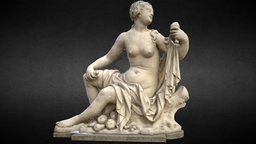 ancient nymph sculpture photogrammetry