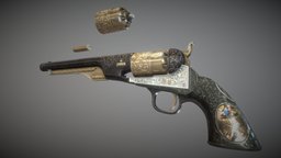 Colt Revolver revolver, pistol, weapon, gun