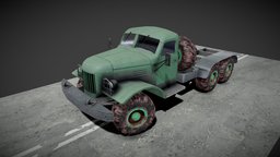 ZIL-151 truck, unreal, russian, zil, old, unity, vehicle, military, car, gameready, zil151