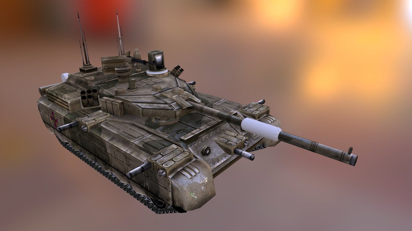 Perspective tank for Ukraine 3d model