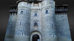 Château templier de Mauriac, Tarn chateau, castle, medieval, porte, agisoft, photoscan, building, door