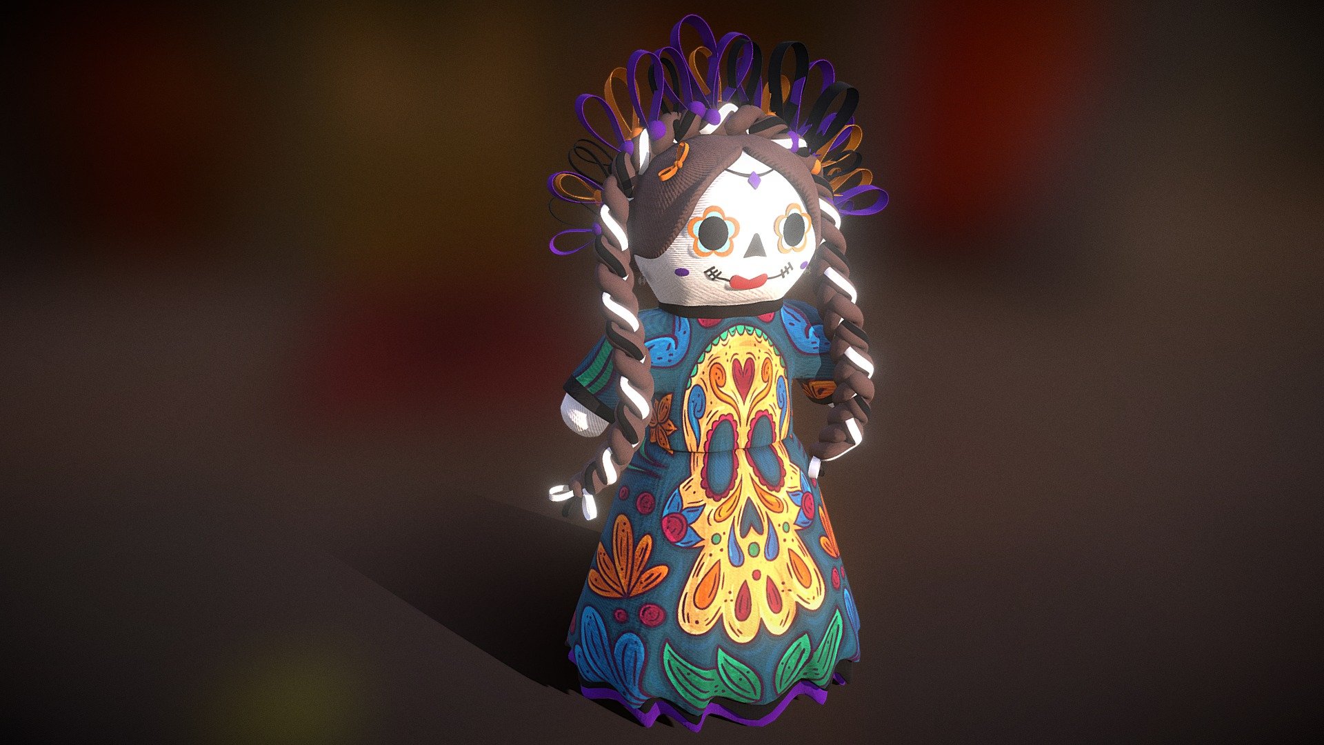 The Lele Doll is a prized symbol and a cultural asset belonging to the state of Queretaro Mexico. Just google the history of the Lele Doll to learn more 3d model