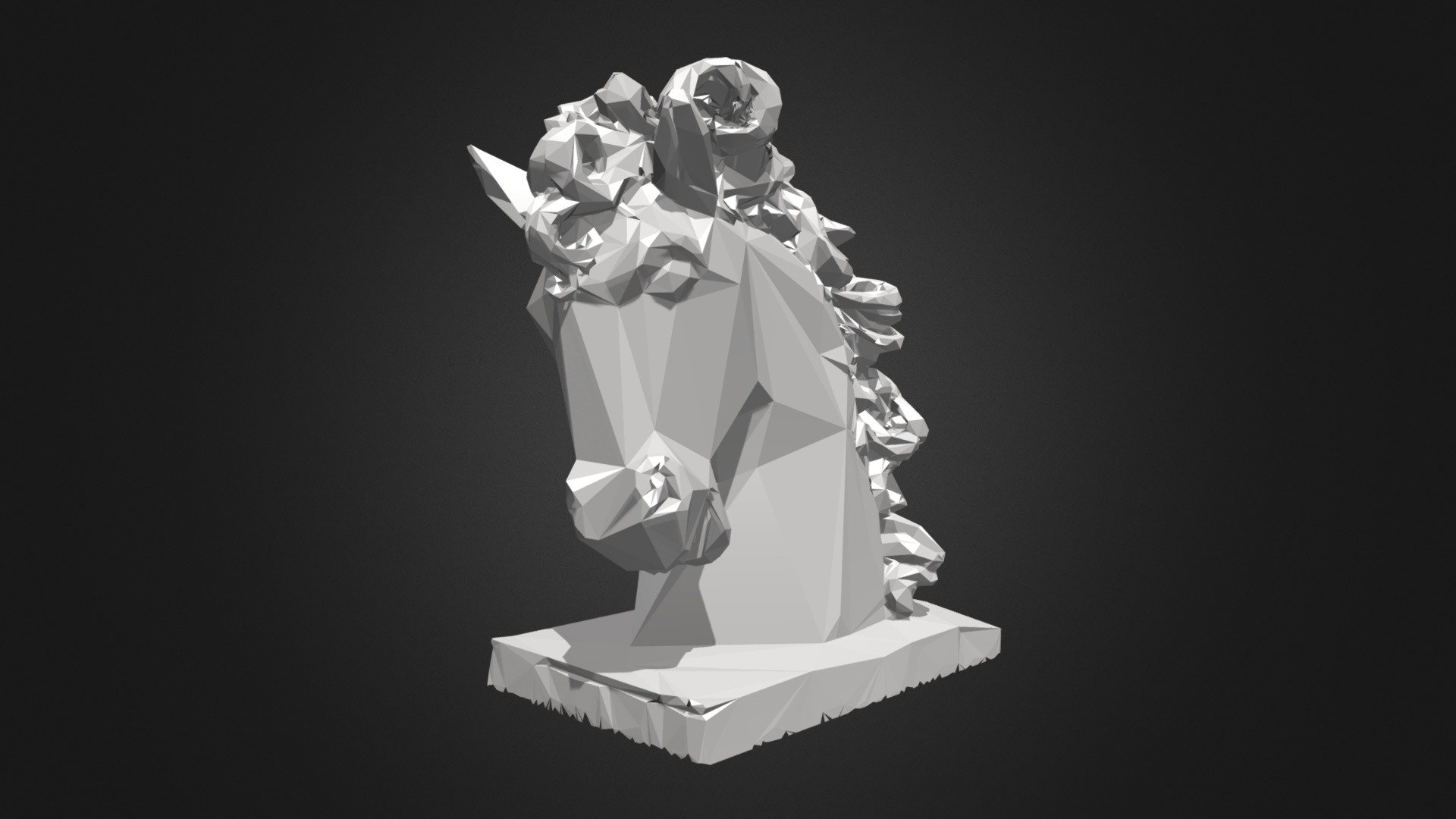 HORSE HEAD LOWPOLY - HORSE HEAD LOWPOLY - Download Free 3D model by Architecture_Interior 3d model