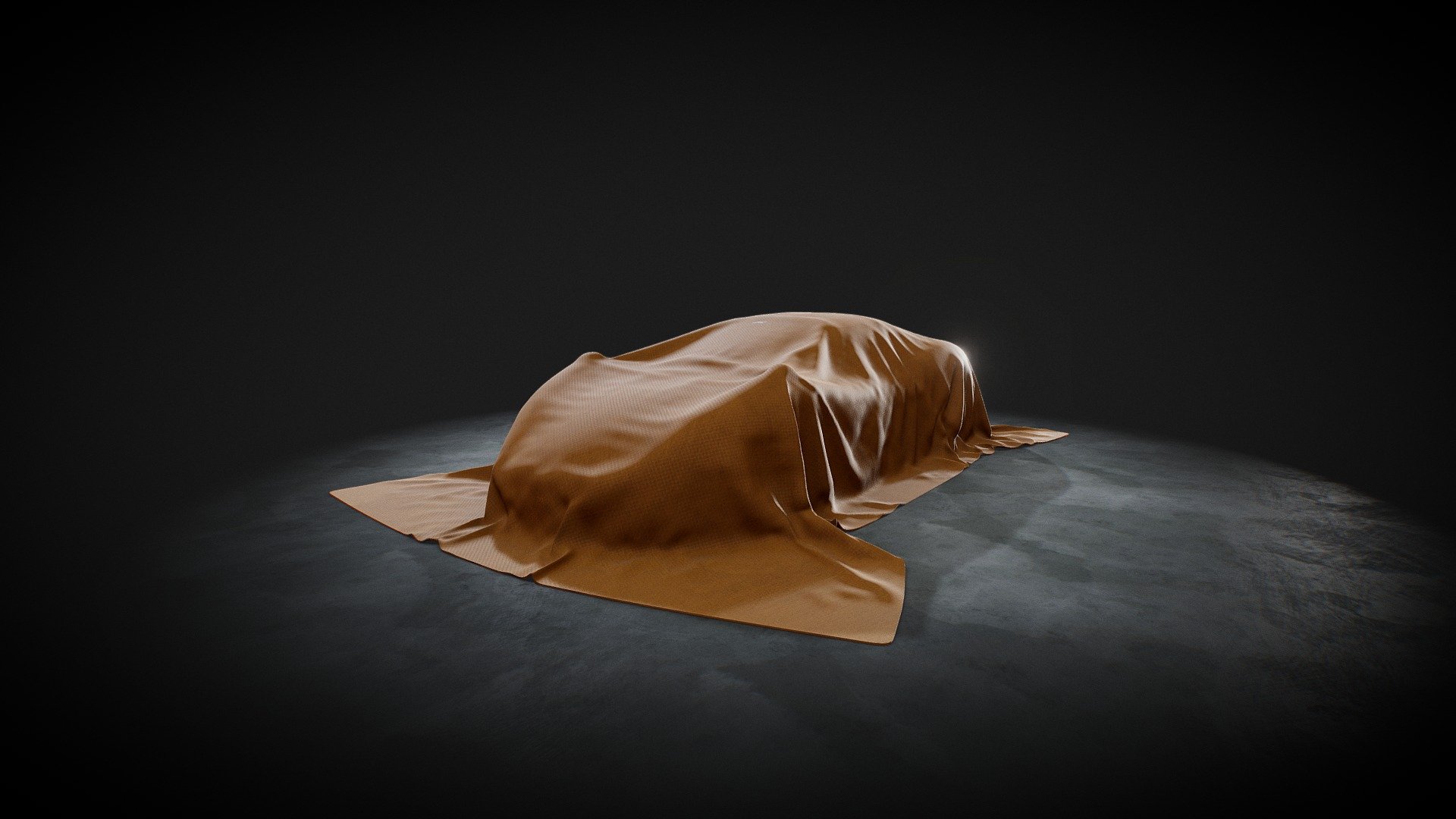 Covered car made in Blender3D - Car covered - Buy Royalty Free 3D model by vslite 3d model