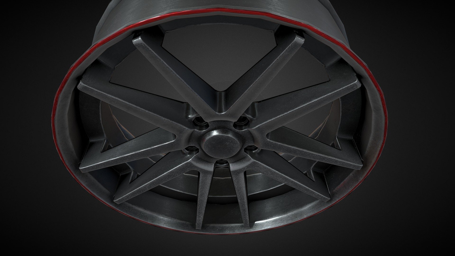 Lowpoly Car Wheel - Car Wheel - 3D model by Serjogasan 3d model