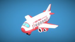 Cartoon Airplane assets, airplane, airliner, cartoony, airport, toony, airship, airbus, airplanes, vehicledesign, lowpolymodel, passengers, airplane-aircraft, pbr-game-ready, maya, low-poly, cartoon, blender, lowpoly, blender3d, cinema4d, stylized, textured, airplane3dmodel, noai