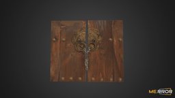 [Game-Ready] Asian Traditional Door japan, 3d-scan, korea, asia, china, antique, asian, chinese, old, scanned, traditional, korean, 3d, interior, door, japanese, scanned-object, 3d-scanned-object, ttradional-door, old-traditional-door, antique-door