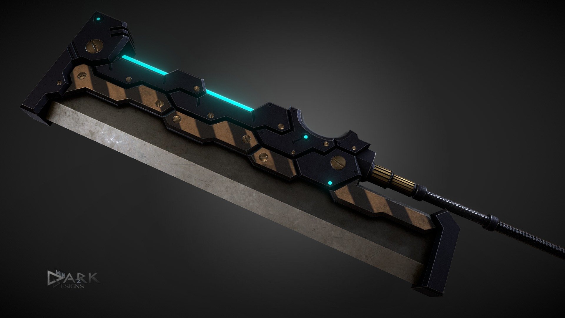 Even in the future, some conflicts just need a big heavy knife to be solved. 
A devastating and rather heavy Cleaver to strike fear in your enemies 3d model