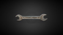Wrench 3D model game-ready photoscan 03 garage, wrench, props, realistic, tool, old, scanned, mid-poly, game-ready, manufacturing, environments, photoscan, realitycapture, low-poly, photogrammetry, scan