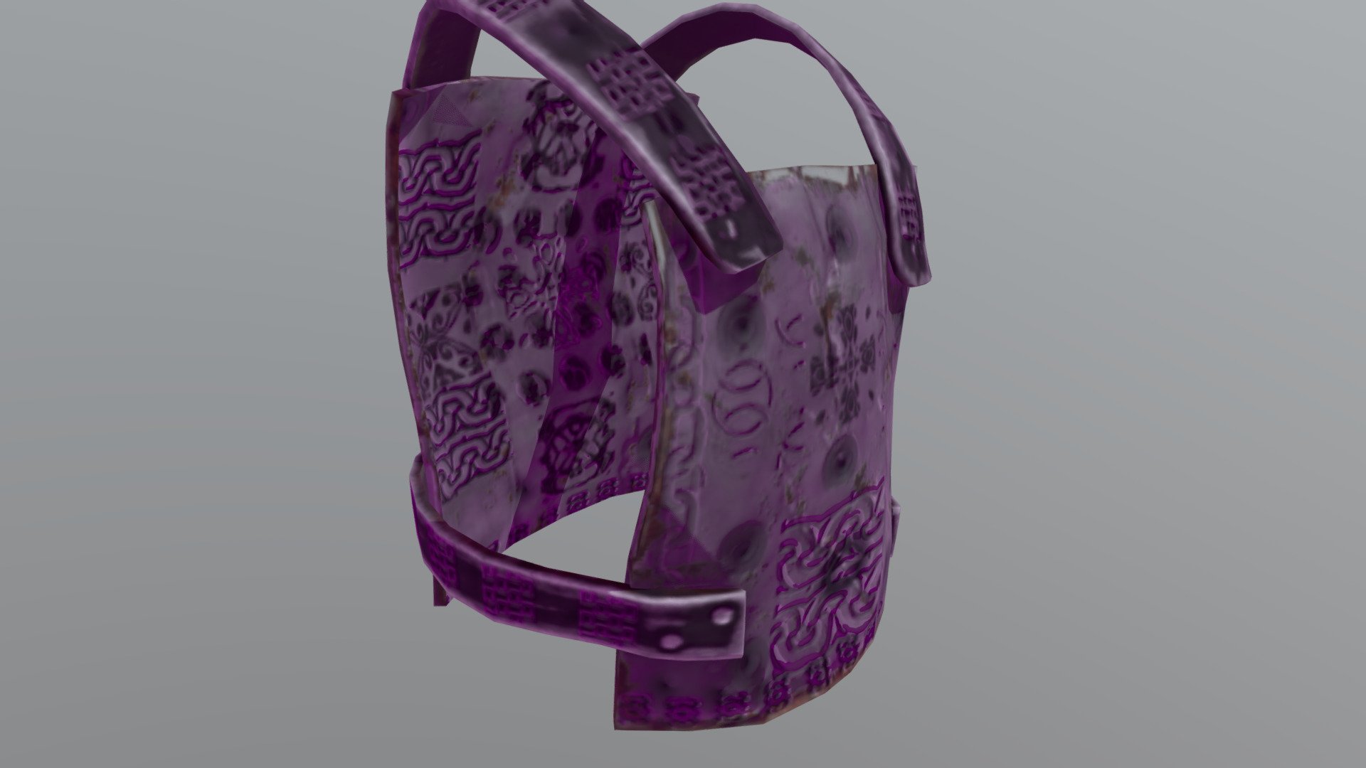 This skin is very well structured and the entire ornamentation in it is visible 3d model