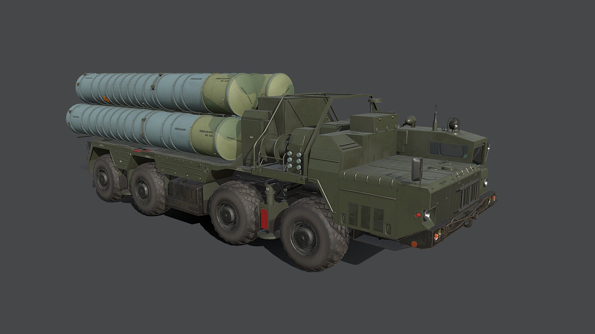 The S-400 Triumf , previously known as the S-300 PMU-3, is a mobile surface-to-air missile (SAM) system developed in the 1990s by Russia's NPO Almaz as an upgrade to the S-300 family of missiles. The S-400 was approved for service on 28 April 2007 and the first battalion of the systems assumed combat duty on 6 August 2007 3d model