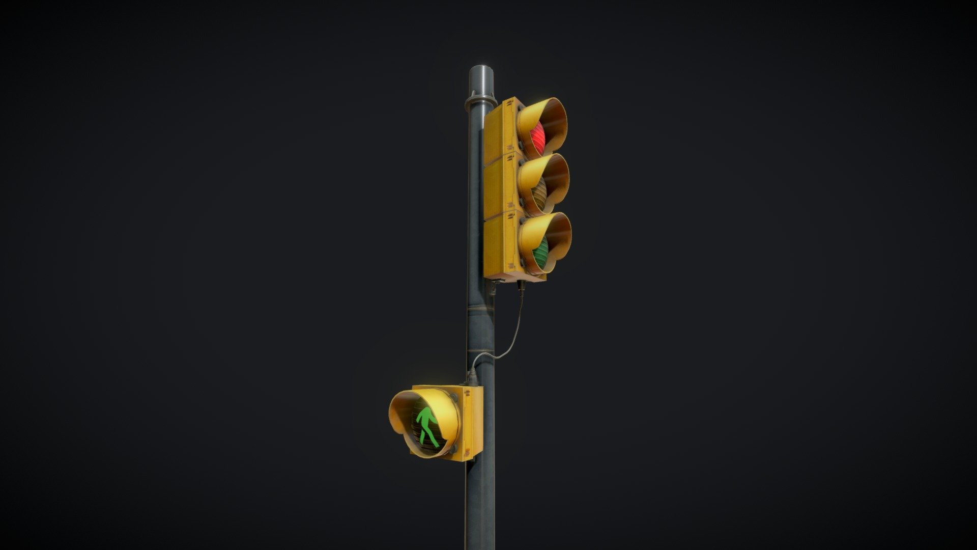 Stylized Traffic Light Game Ready. 

Modeled from Blender and textured Susbtance Pianter 3d model