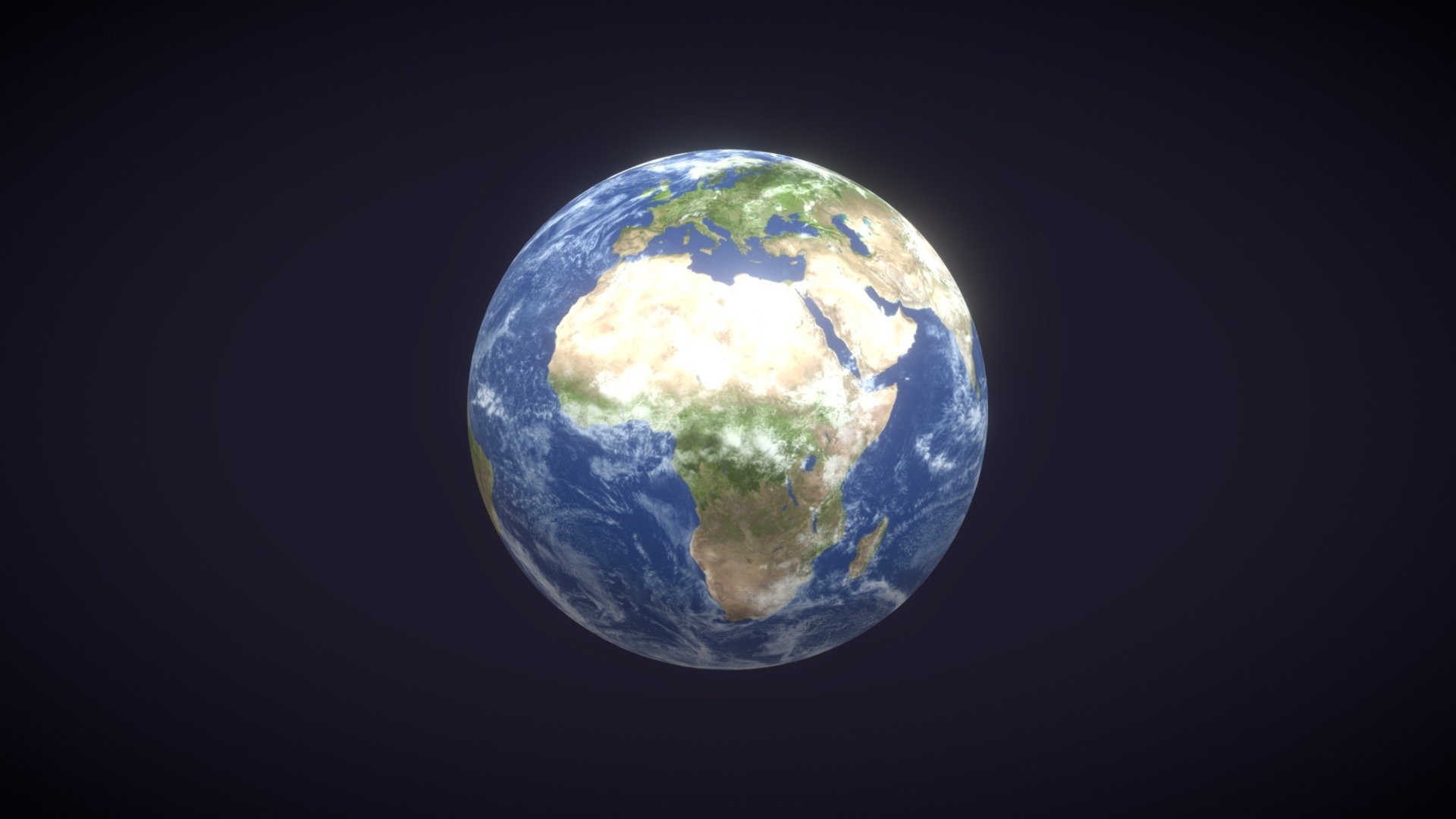 Photorealistic Earth 8k Textures 3D Model  is completely ready to be used in your projects&hellip;

All textures and materials are included and mapped in every format. The model is completely ready for use visualization in any 3d software/engine.

Technical details:




A transparency map is included for the glass material. White color is glass, black is nonglass.

File formats included  are: FBX, OBJ, GLB, ABC, DAE, PLY, STL, BLEND, x3d, gLTF (generated), USDZ (generated)

Native software file format: BLEND

Polygons: 24,576

Vertices: 24,578

Textures: Color, Metallic, Roughness, Normal, AO.

All textures are 8k (8192x4096) resolution.

Notes:
- The ground (surface) and clouds (atmosphere) are fused in the same texture.
- The model uses only color and normal textures and there is also the texture for the background stars in the pack.
- There is also a beauty light to simulate some glow at the edge of the planet (this will be available only in the .blend file) 3d model