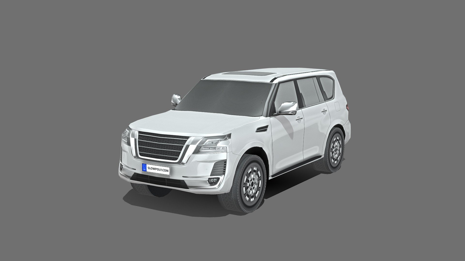 Great low poly car asset for you. 4000px textures, and included PSD file so you can easily change the color! - Nissan Patrol 2020 - Buy Royalty Free 3D model by slowpoly 3d model
