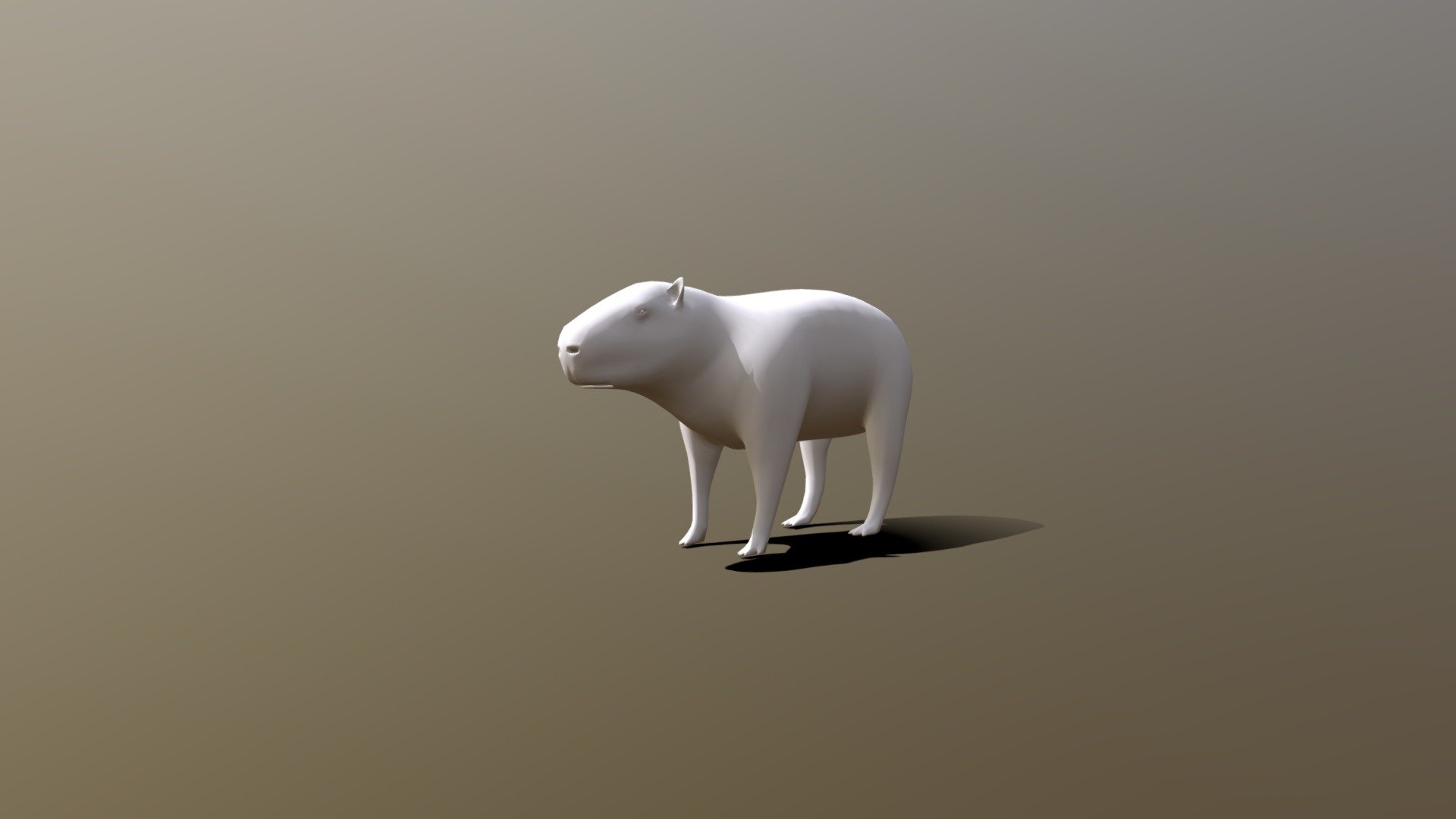 Capibara made in blender 2.8 - Capibara - 3D model by marta.cumillaf 3d model