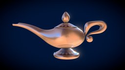 Aladdin "Genie Lamp" cartoon (1992) lamp, disney, genie, aladdin, jasmine, cartoon, free, magic