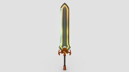 Light Sword unreal, game-ready, unrealengine4, gamereadymodel, light_sword, weapon, unity, unity3d, lowpoly, gameart, sword, light