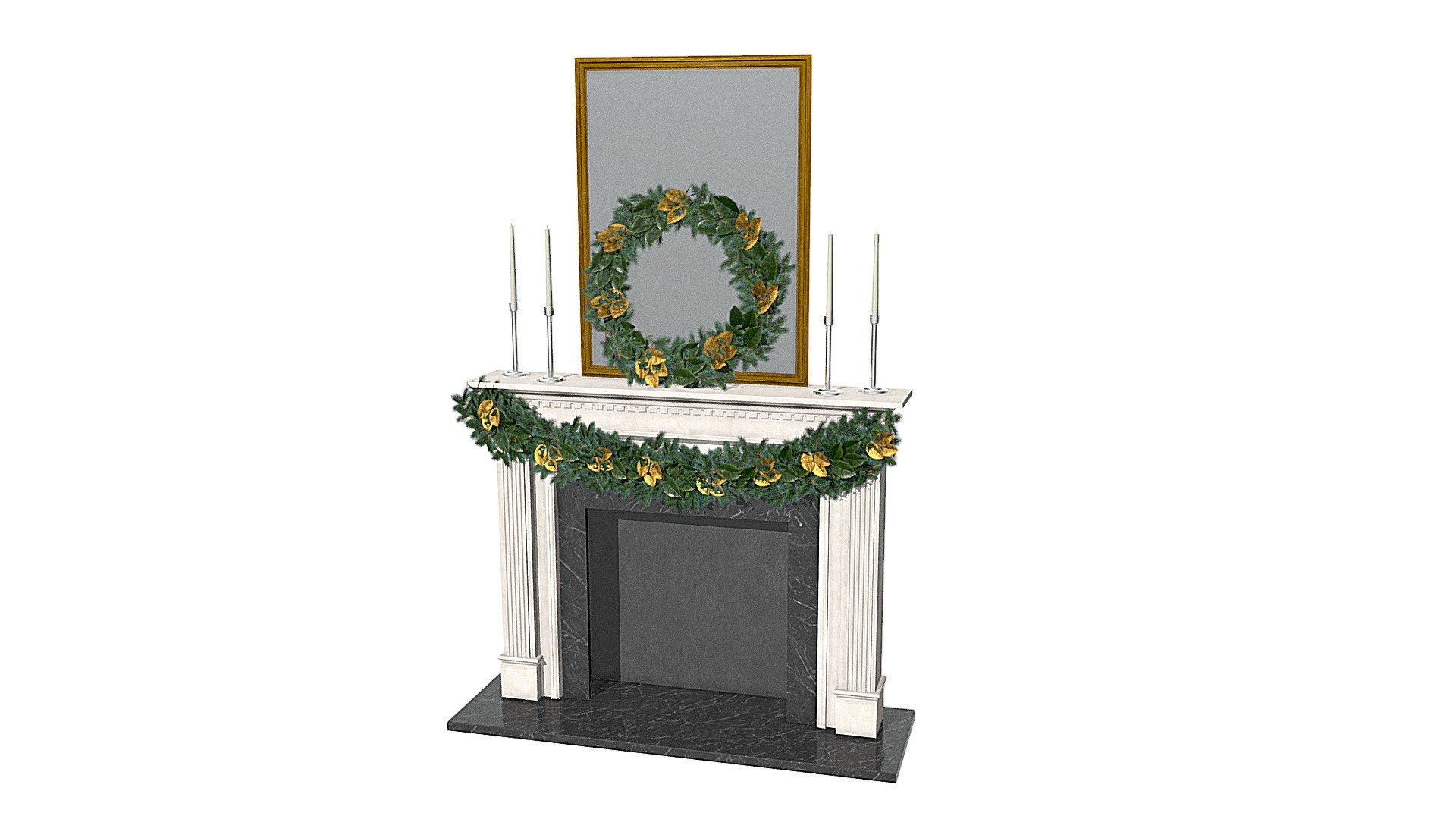 Christmas Fireplace Mantel Lowpoly Realistic Model

Lowpoly Christmas Wreath 3D Model

Fresh Evergreens with Gold Painted Magnolia Leaves




HD Textures

PBR Materials 

Low Poly model

Limestone fireplace mantel 3d Model

Timeless design carved from limestone
Simple geometric lines and classical proportions




HD Textures

PBR

Lowpoly
 - Christmas Fireplace Mantel - Buy Royalty Free 3D model by Omni Studio 3D (@omny3d) 3d model