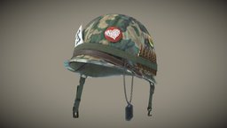 Classic M1 Helmet equipment, m1, 60s, vietnam, hippie, m1helmet, helmet, military