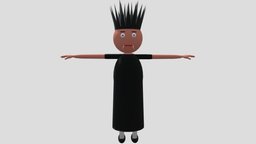 Witch Character Mjo Chudail kids, boy, indian, india, box, boycharacter, lowpoly, witch, mjo