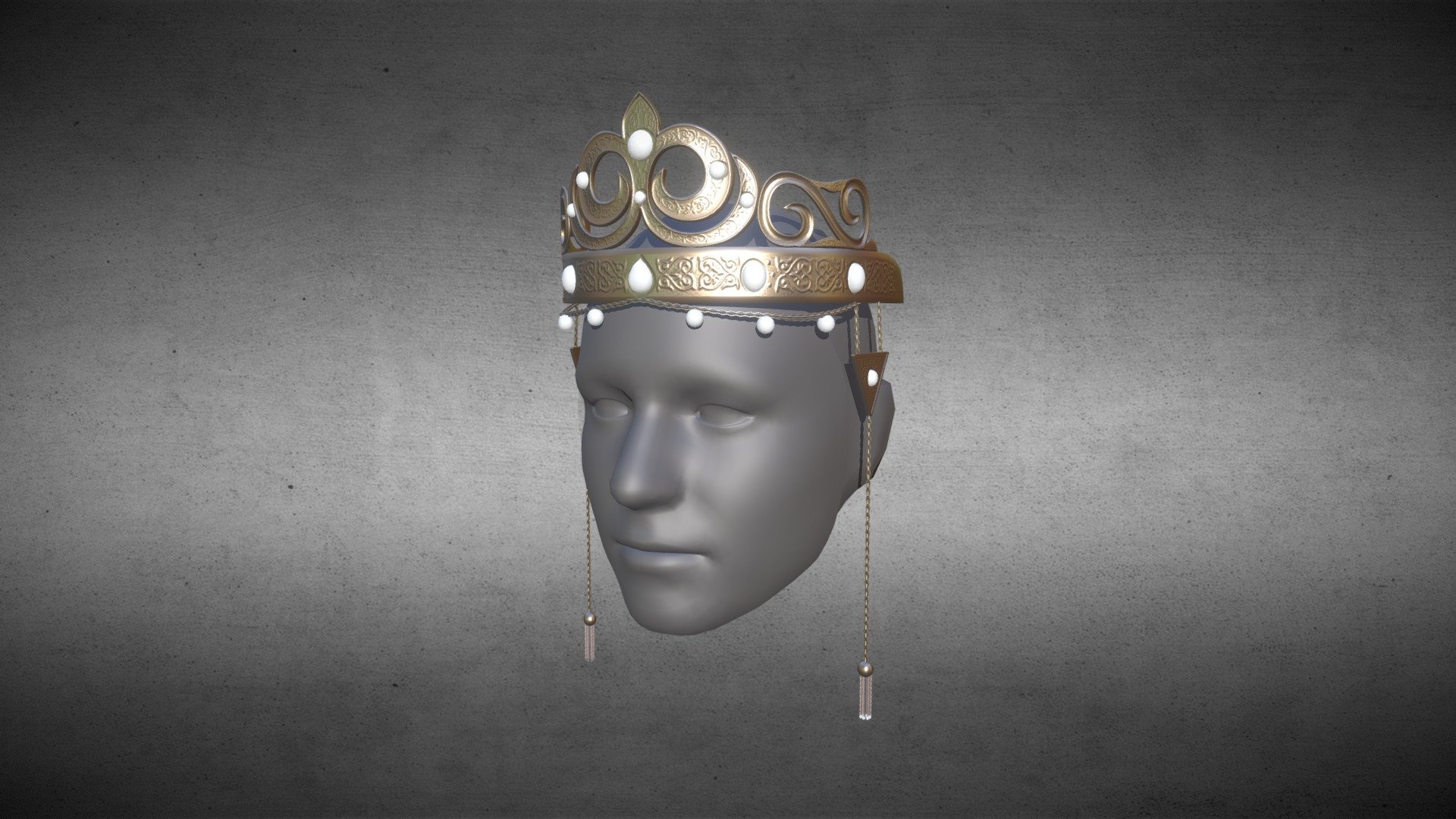 A crown to create an instagram effect in Spark AR - Crown for Spark AR - 3D model by inboundingbox 3d model