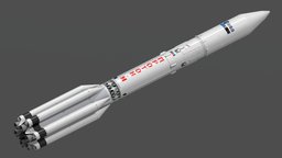 PROTON-M Blender missile, spacecraft, booster, launch, rocket, 3d, blender, vehicle, model, space, proton-m
