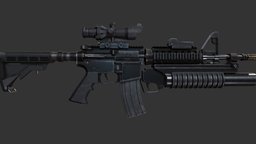 M4A1 gameart
