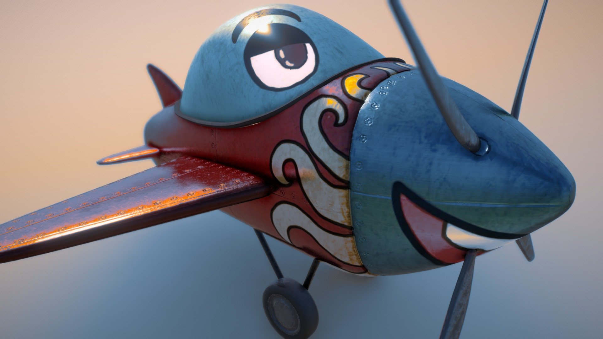 Airplane Cartoon Model
Personal project
Made with Cinema 4D and Substanmce painter

FBX, Cinema File, obj, textures and materials - Airplane Cartoon - 3D model by dsv86 3d model
