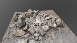 Fireplace fire pit hole campfire made of stones fireplace, capture, forest, camping, circle, pit, 3d-scan, reality, natural, camp, ash, photogrametry, outdoor, props, fire, stones, hole, firepit, tramp, tourist, campfire, medievalfantasyscene, medievalfantasyassets, realitycapture, firehole, tramping
