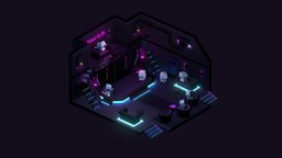 Robot Bar bar, cyberpunk, electronic, party, nightclub, danse, ambiant, robot