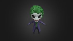 Lil Joker Character clown, toy, batman, superhero, joker, unrealengine, ledger, antihero, lowpoly