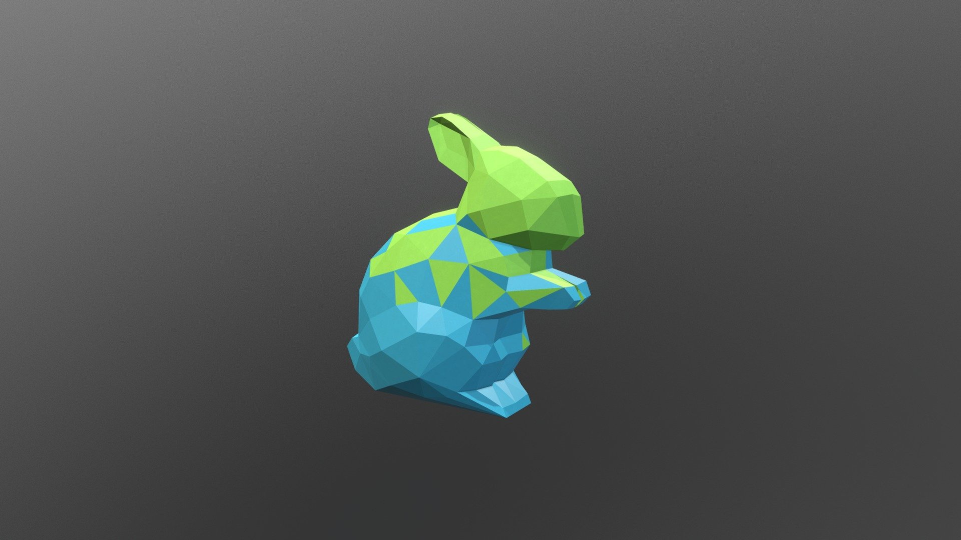 Low Poly Rabbit created in 3dsMax and Substance Painter 3d model
