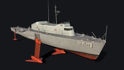 USS Plainview AGEH–1 hydrofoil ship vessel, prototype, lockheed, hydrofoil, ship, plainview, ageh