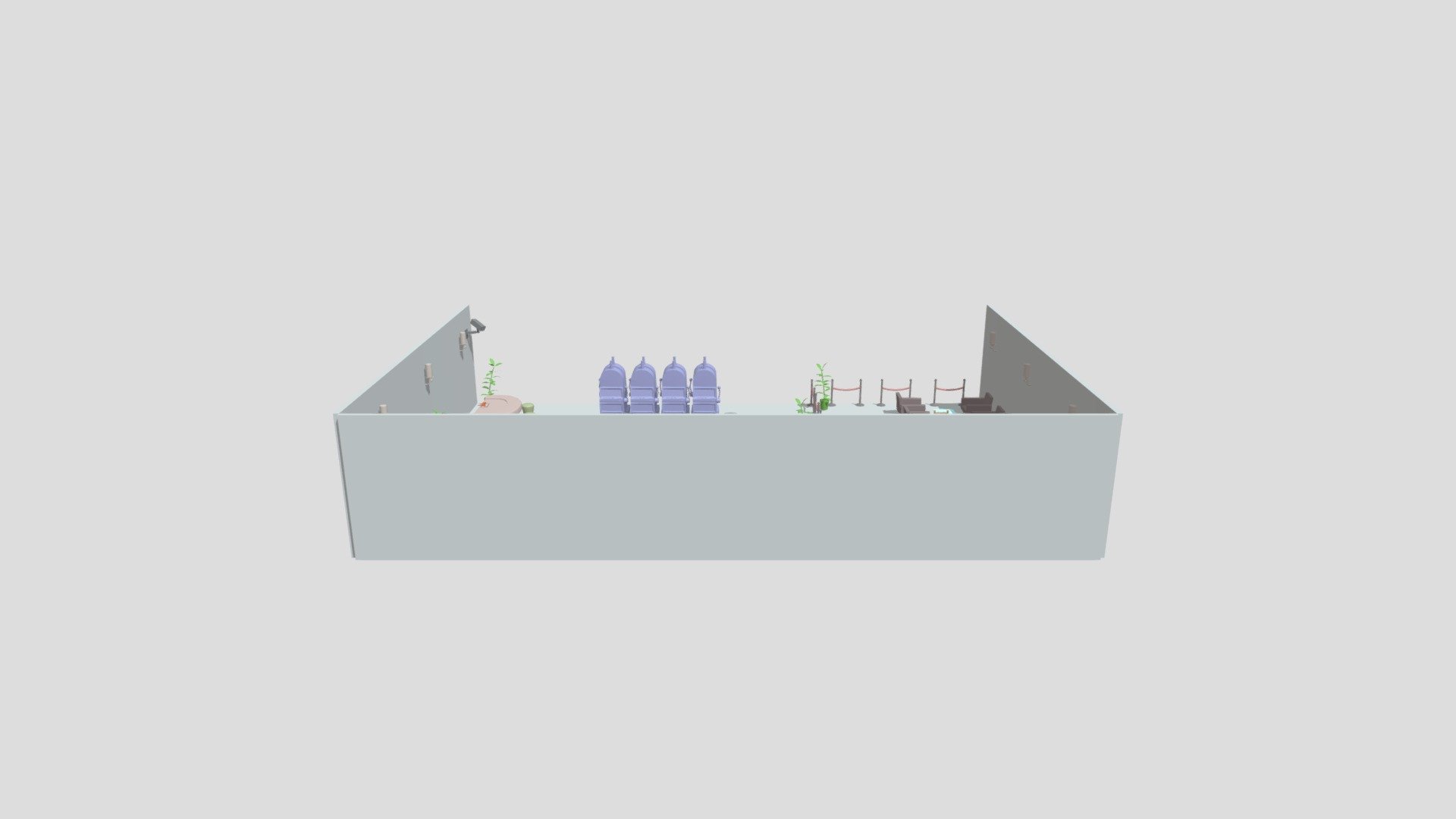 Diseño escenario de sala casino - Casino 3D Diorama - 3D model by Sebastian Basualdo (@zebado) 3d model