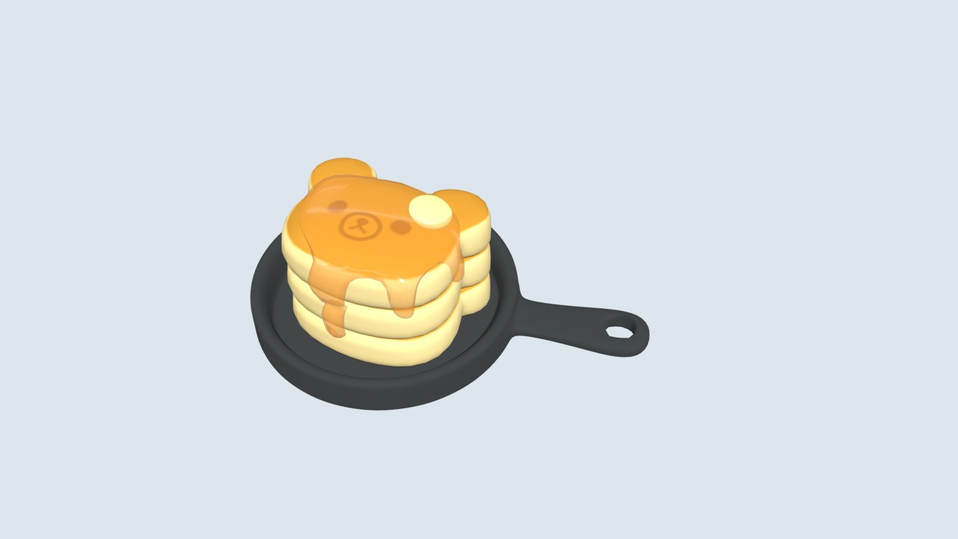 I came across a picture of Rilakkuma pancake while web surfing and wanted to model it.
This was very fun to make and I really love how the render turned out! - Rilakkuma Pancake - 3D model by Hay Lee (@hayleeee) 3d model