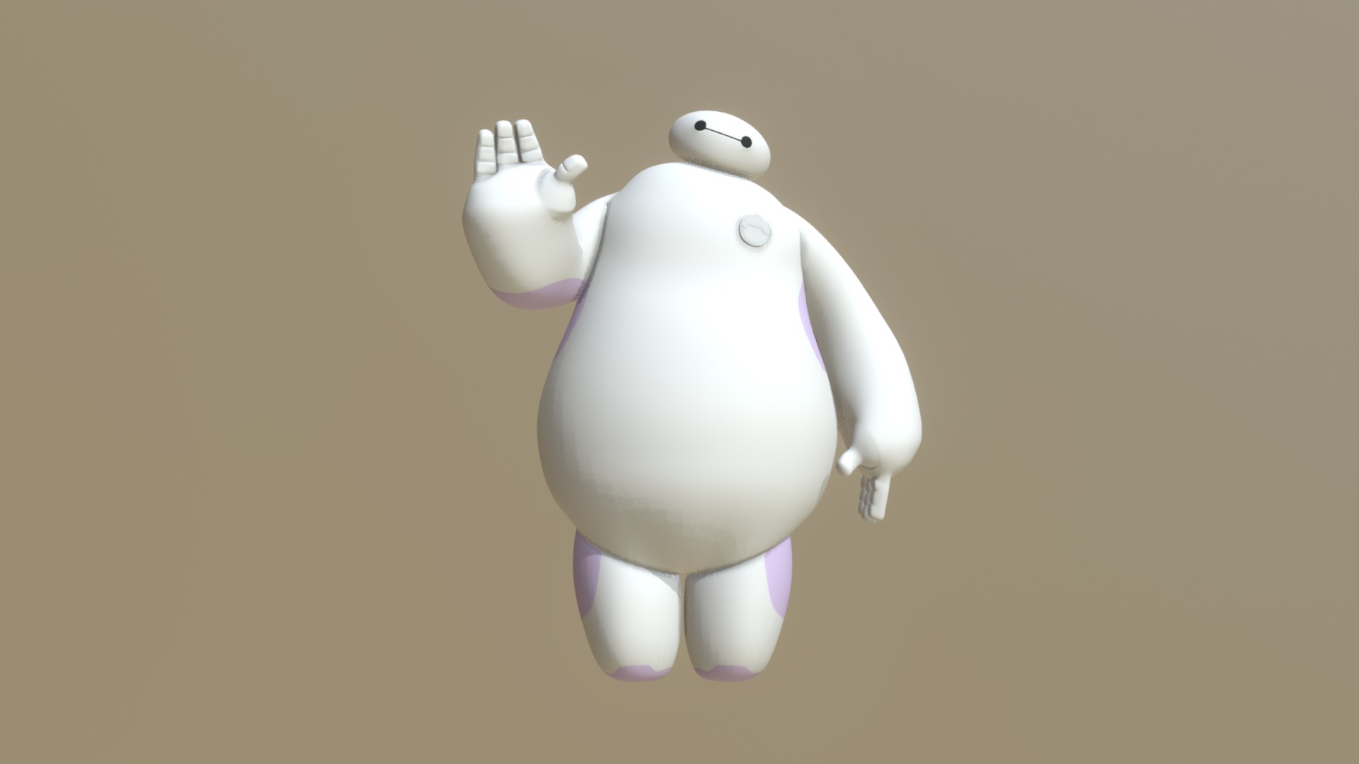 My take on recreating Baymax in Blender!

You can download the .blend file here:
https://www.blendswap.com/blends/view/76635 - Baymax (FAN ART) - 3D model by DoodleNotes 3d model