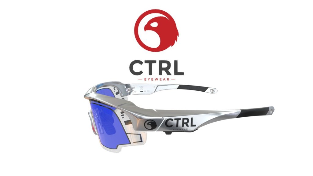 Smart sunglasses designed with the input of Tour de France winner Andy Schleck. The lens changes tint in a split second either via the button or fully automatic via the light sensor. 
Powered by the patented e-Tint technology invented and designed by AlphaMicron for the U.S. Special Forces to instantly adjust to ambient light conditions. 

Now accepting orders via www.ctrl-eyewear.com/buy-now/ and http://igg.me/at/CTRL-eyewear - Andy Schleck Special Edition CTRL ONE - 3D model by CTRL Eyewear (@ctrleyewear) 3d model