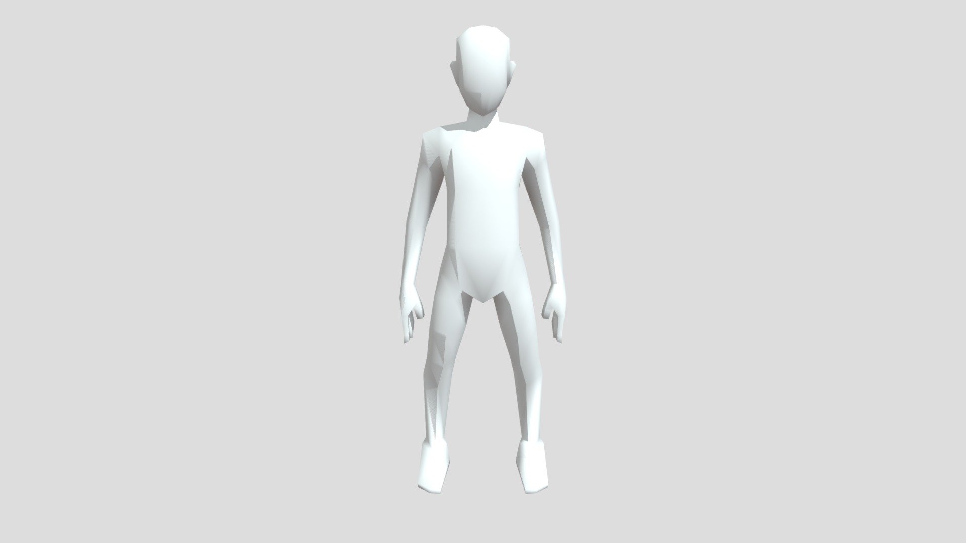 low poly human/base-mesh - low poly person - Download Free 3D model by Huge_Man (@Huge_Man-assblasterplastered) 3d model