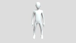 low poly person low-poly-person, character, low-poly, human, person, low-poly-basemesh