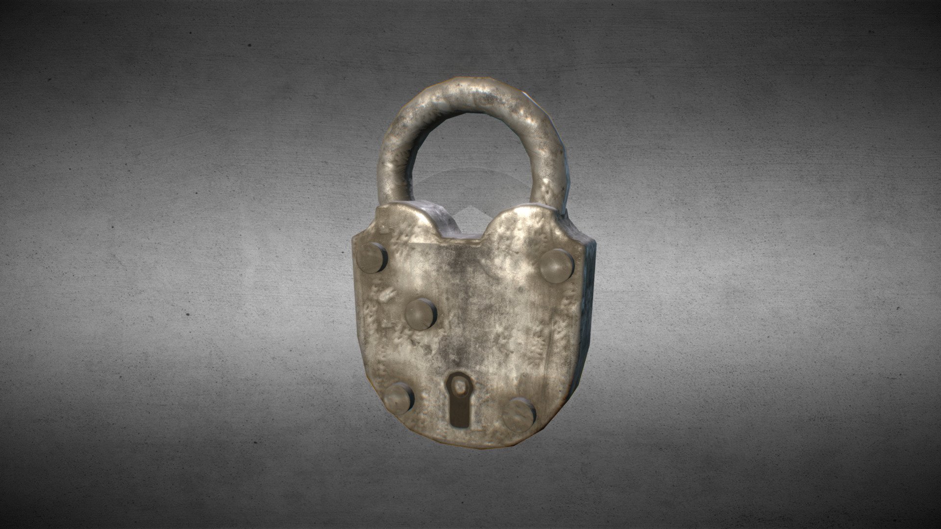 Low poly padlock.

2048x PBR and UE4 ready texture: Albedo, Specular, Metallic, Roughness, Normal 3d model