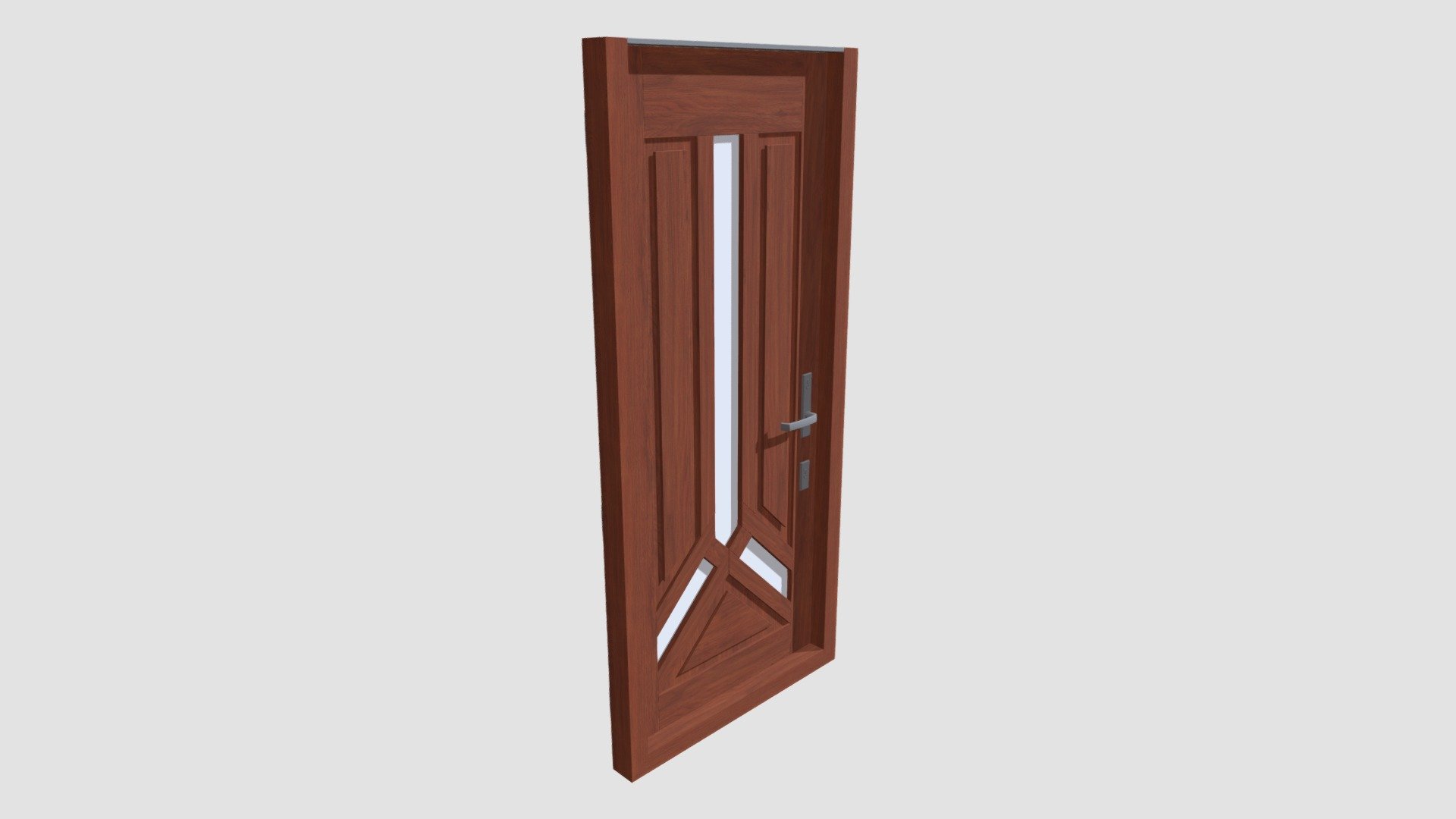 Highly detailed model of door with textures, shaders and materials. It is ready to use, just put it into your scene 3d model