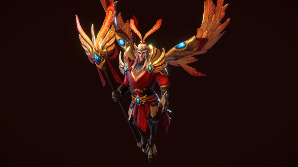 Check out the full set and vote here
http://steamcommunity.com/sharedfiles/filedetails/?id=838911053

 - Rebirth of the Sky Guardian - Dota 2 item set - 3D model by Sarath K (@sarath.irn.kat005) 3d model
