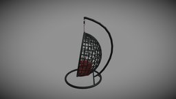 Swing Chair For Garden Exterior 3D Model garden, exterior, retro, seat, swing, furniture, outdoor, seating, contemporary, lowpoly, chair, chair3dmodel, furtinure