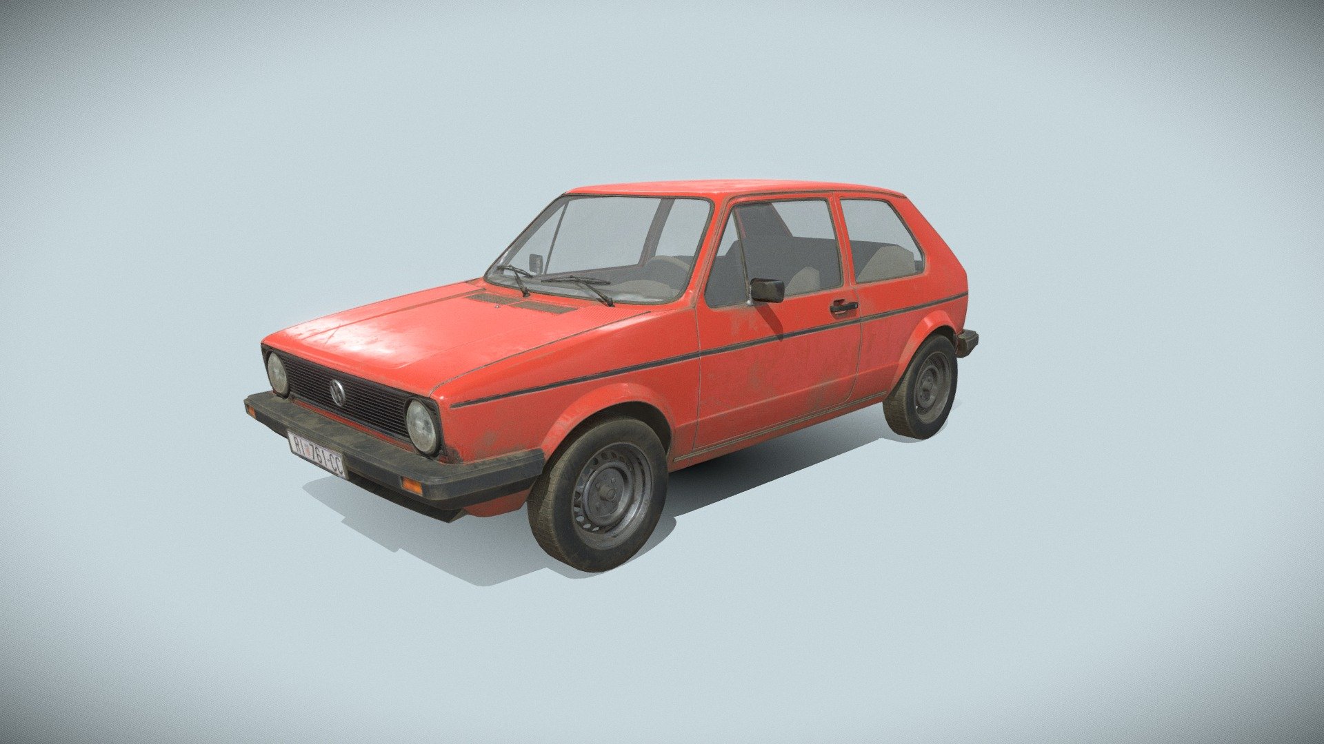 Hi guys! This is my Volkswagen Golf I low poly model with baked textures and optimised topology. Clear UV maps, one texture pack for entire model. Made with Blender, materials with Substance Painter.

For any questions, feel free to contact me 3d model